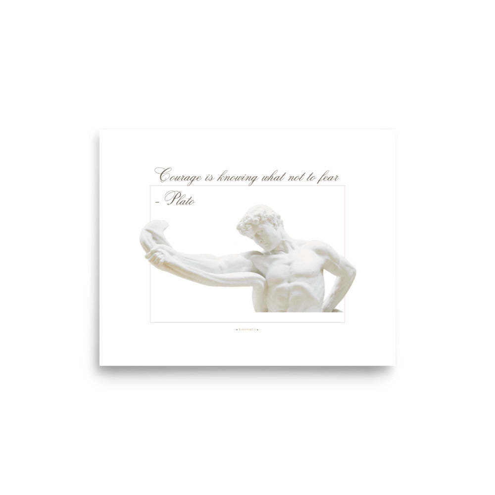 About Courage Premium Matte Poster