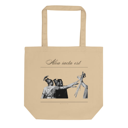 Alea iacata est Organic Tote Bag in Sand