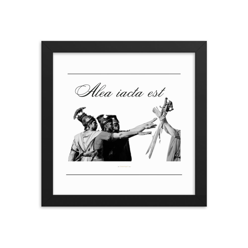 Alea iacata est Premium Framed Poster