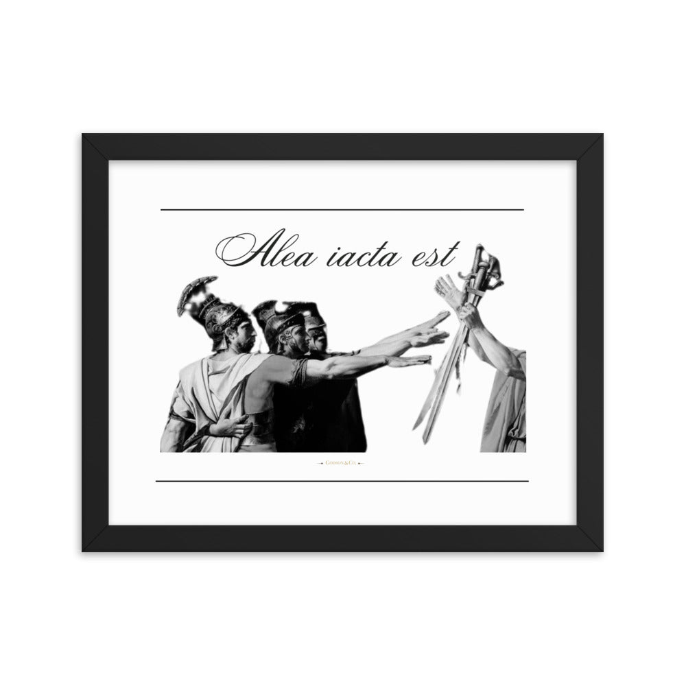 Alea iacata est Premium Framed Poster