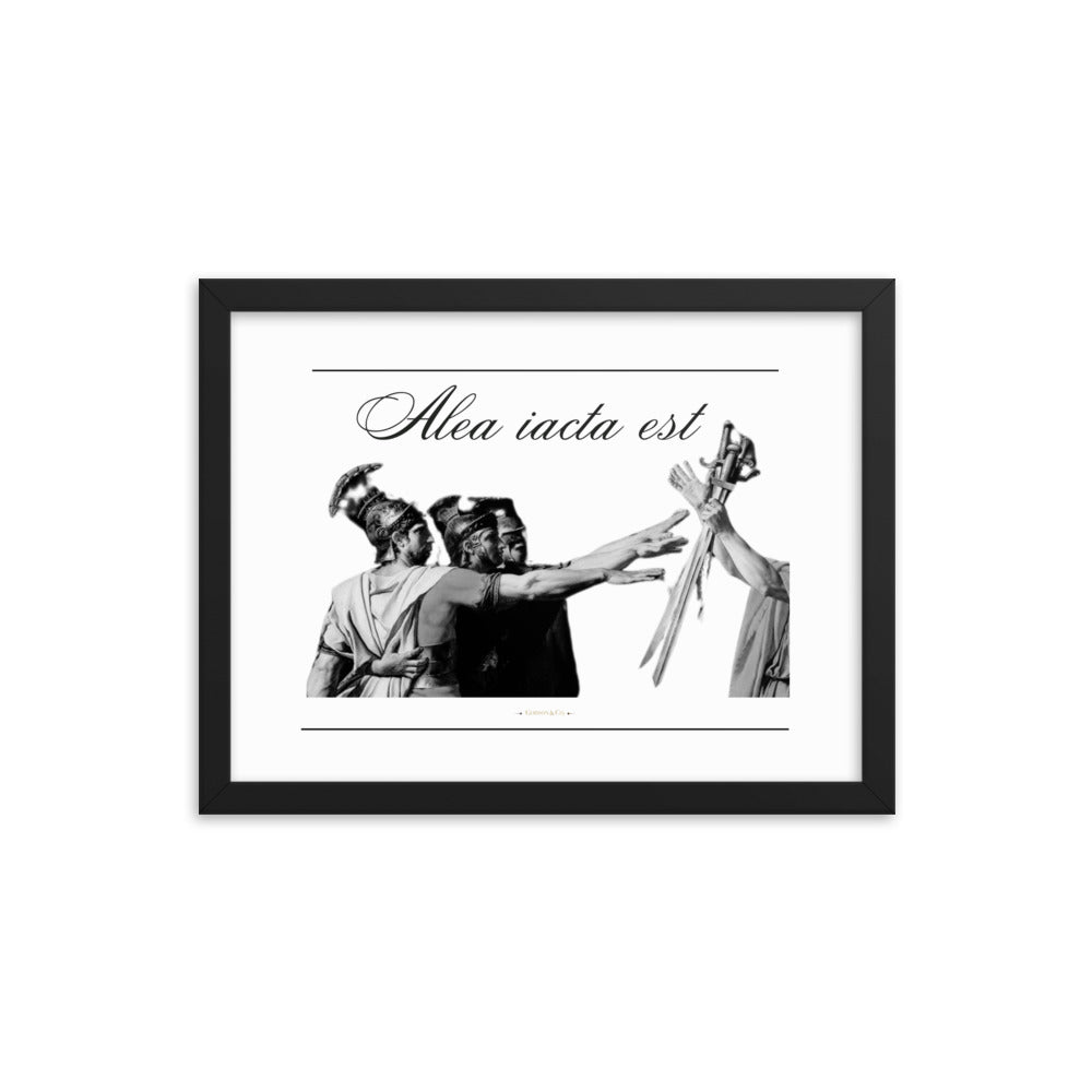 Alea iacata est Premium Framed Poster
