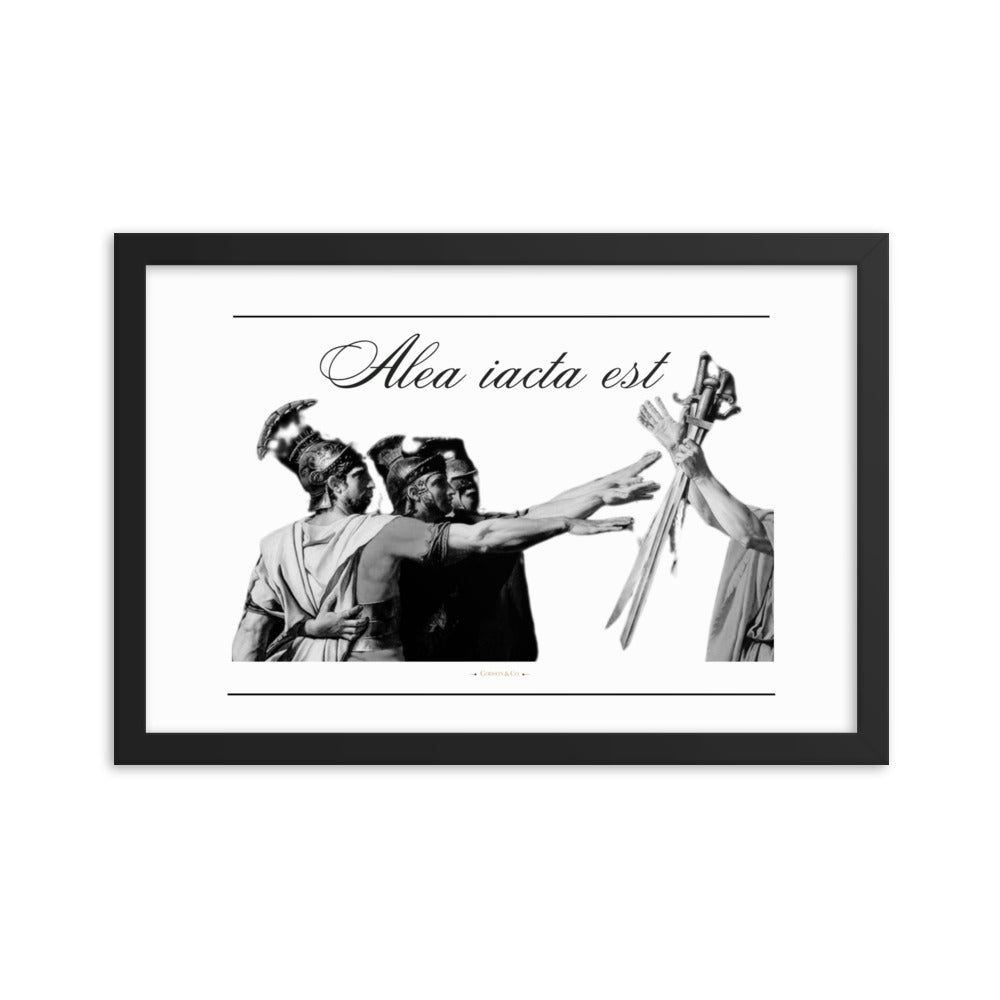 Alea iacata est Premium Framed Poster