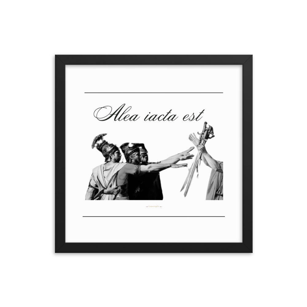 Alea iacata est Premium Framed Poster