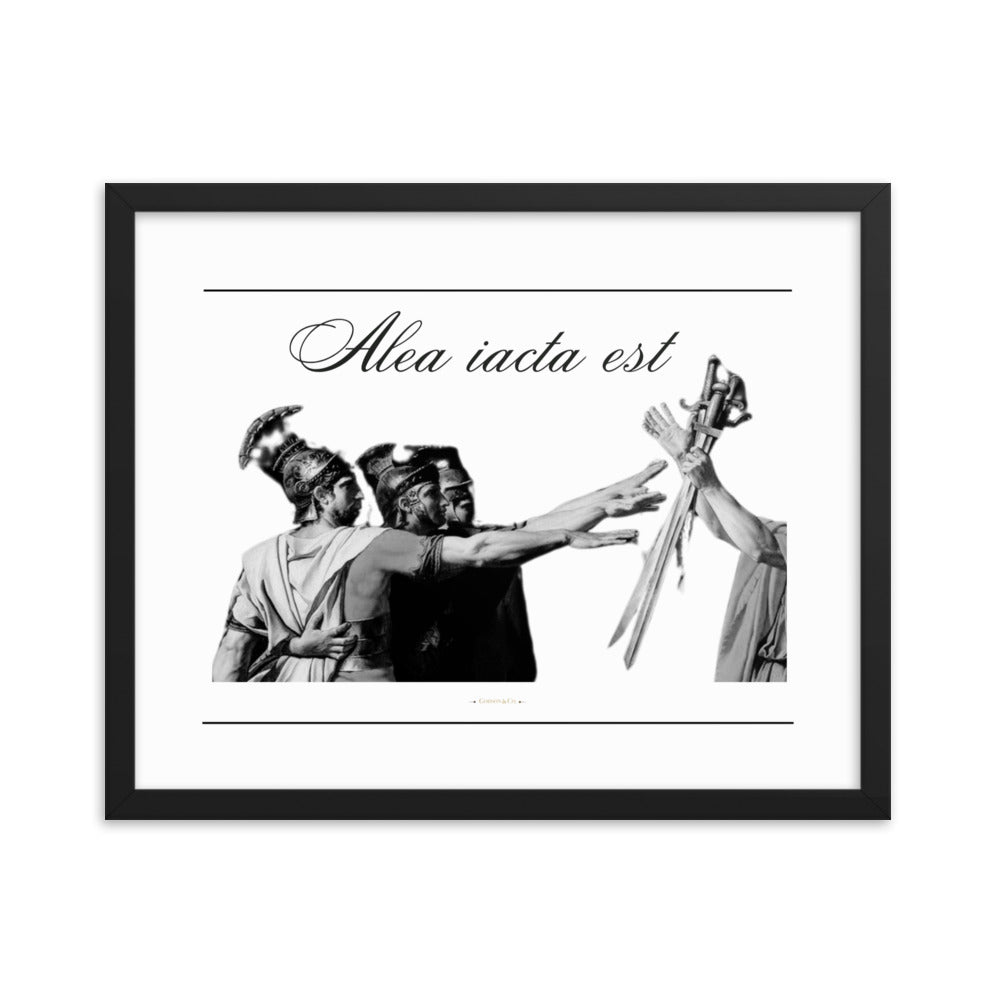 Alea iacata est Premium Framed Poster