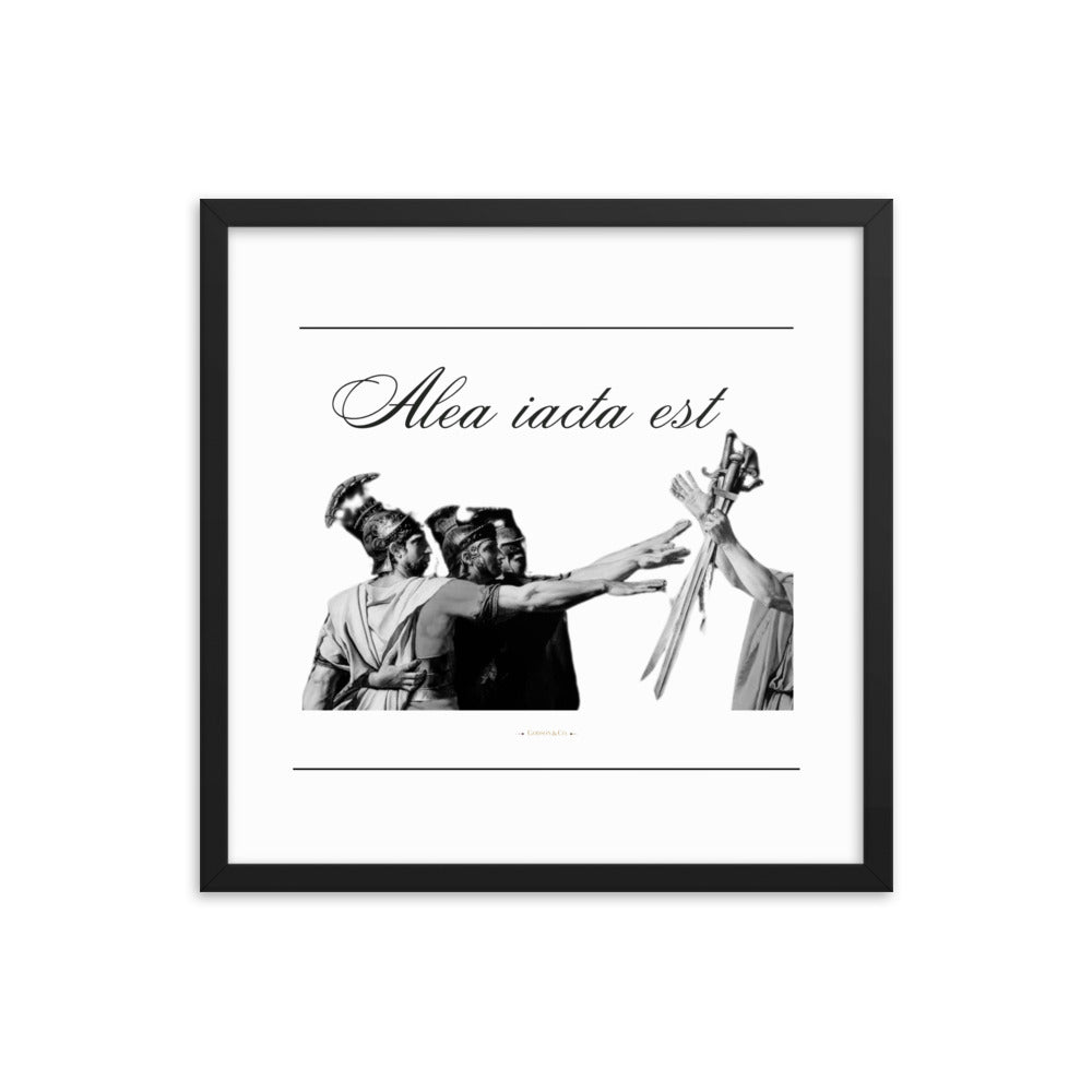 Alea iacata est Premium Framed Poster