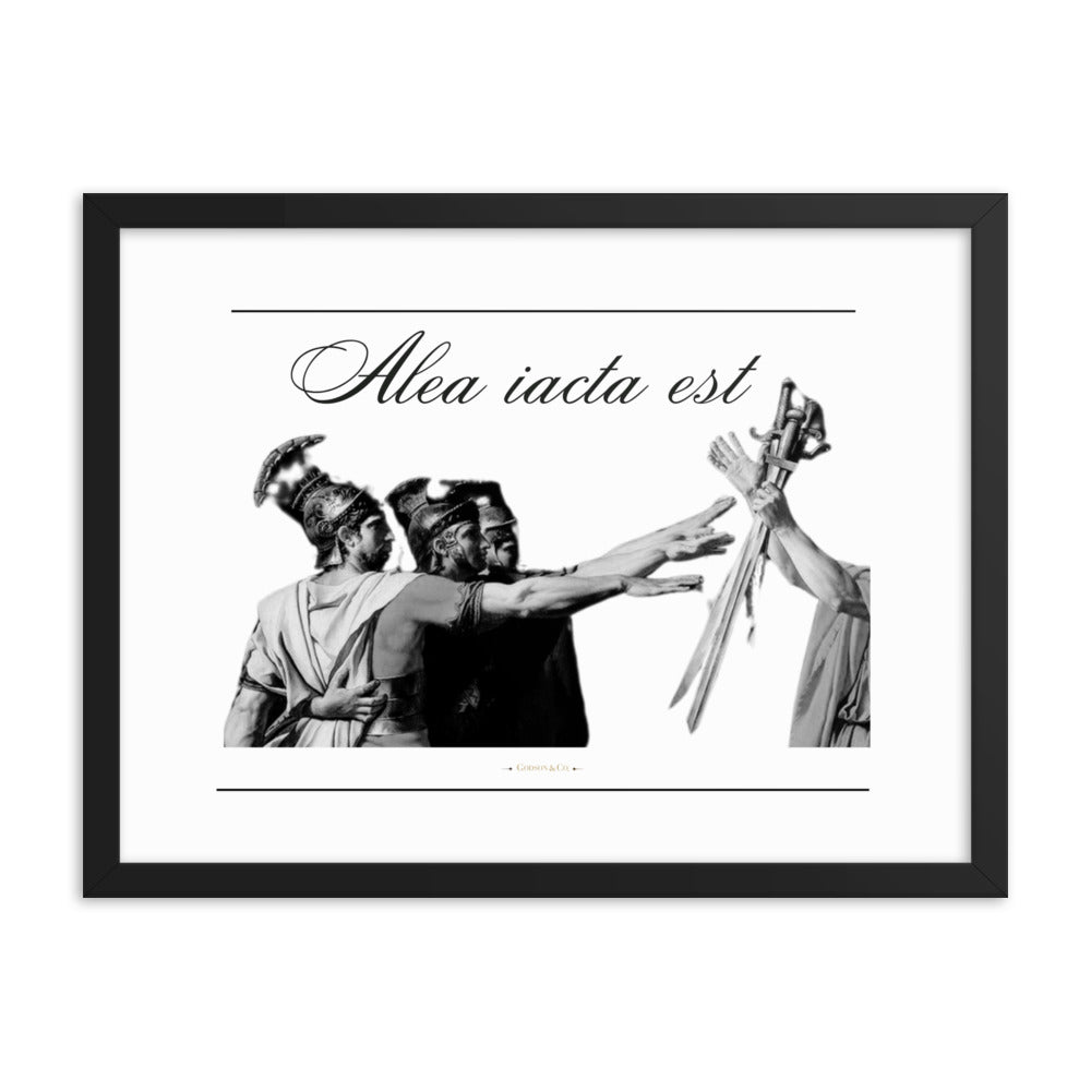 Alea iacata est Premium Framed Poster