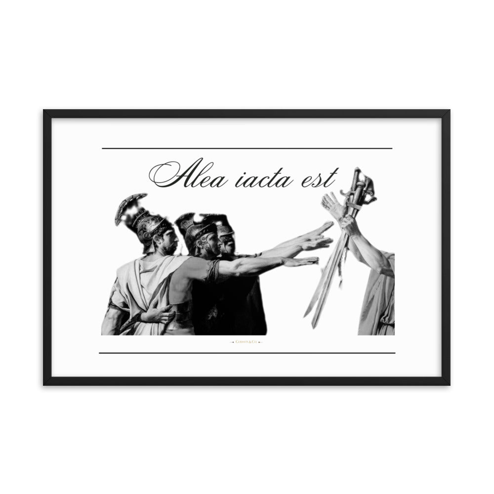 Alea iacata est Premium Framed Poster