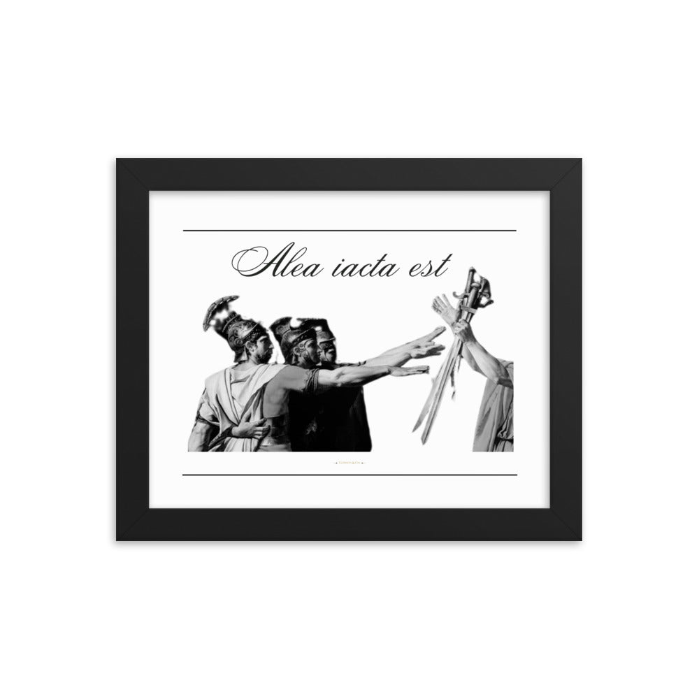 Alea iacata est Premium Framed Poster