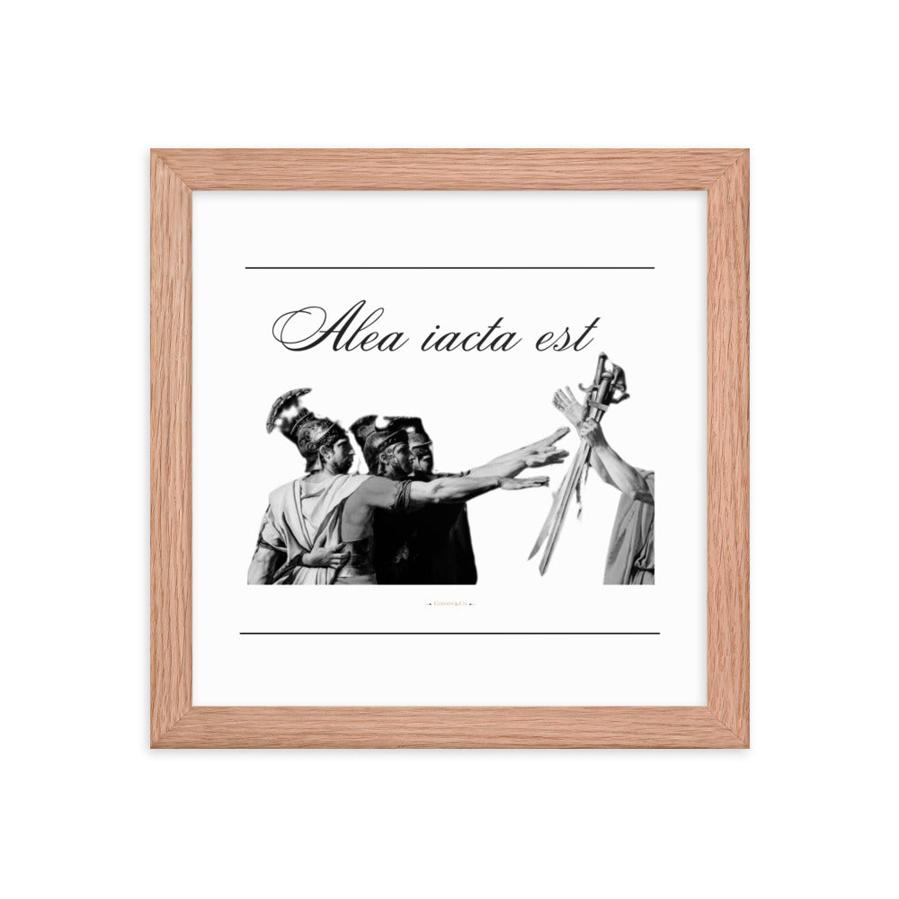 Alea iacata est Premium Framed Poster