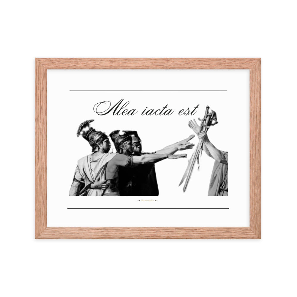 Alea iacata est Premium Framed Poster