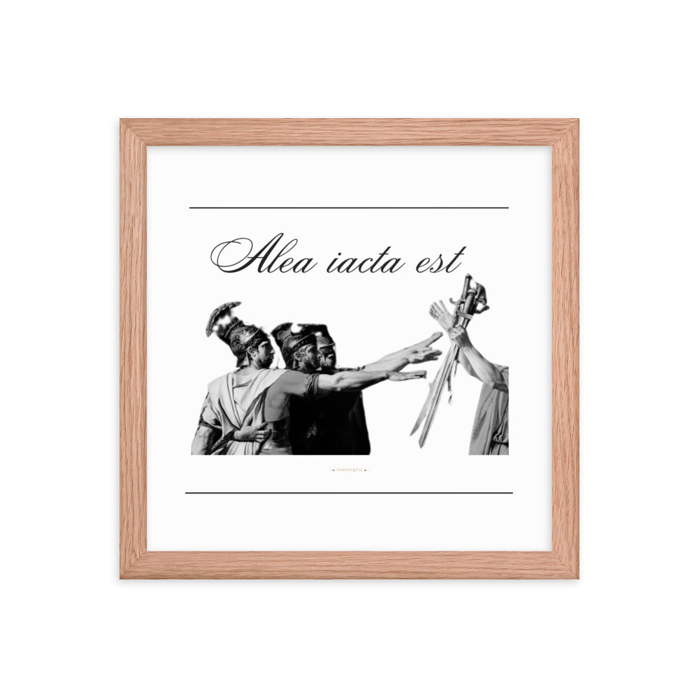 Alea iacata est Premium Framed Poster