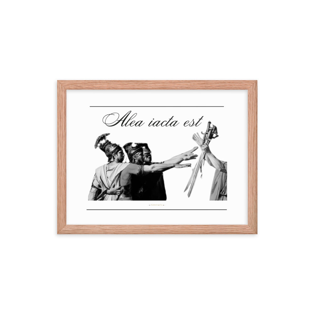 Alea iacata est Premium Framed Poster