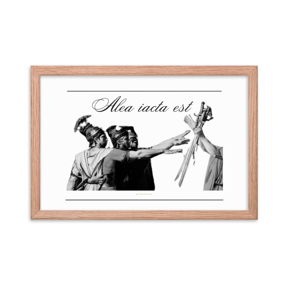 Alea iacata est Premium Framed Poster