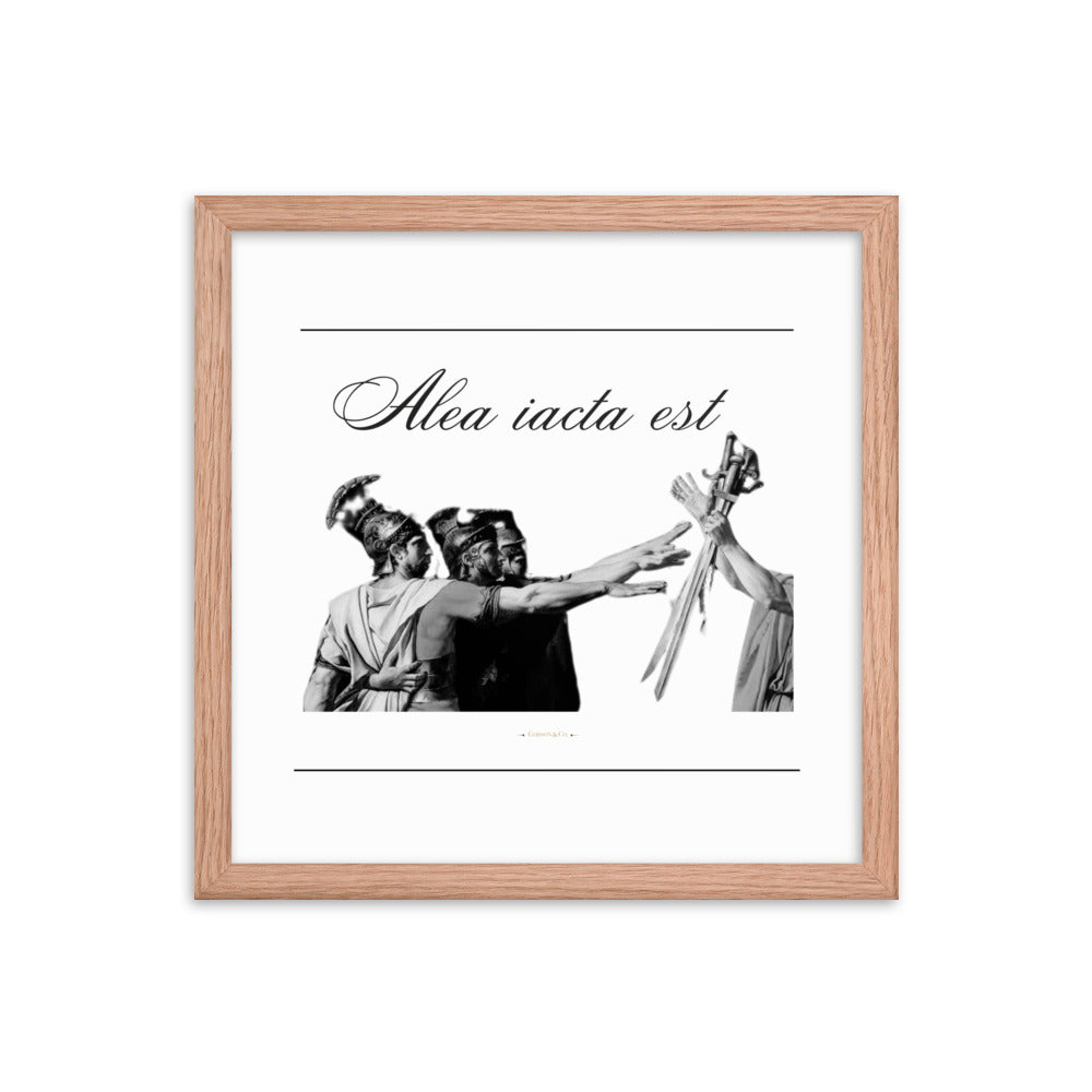 Alea iacata est Premium Framed Poster