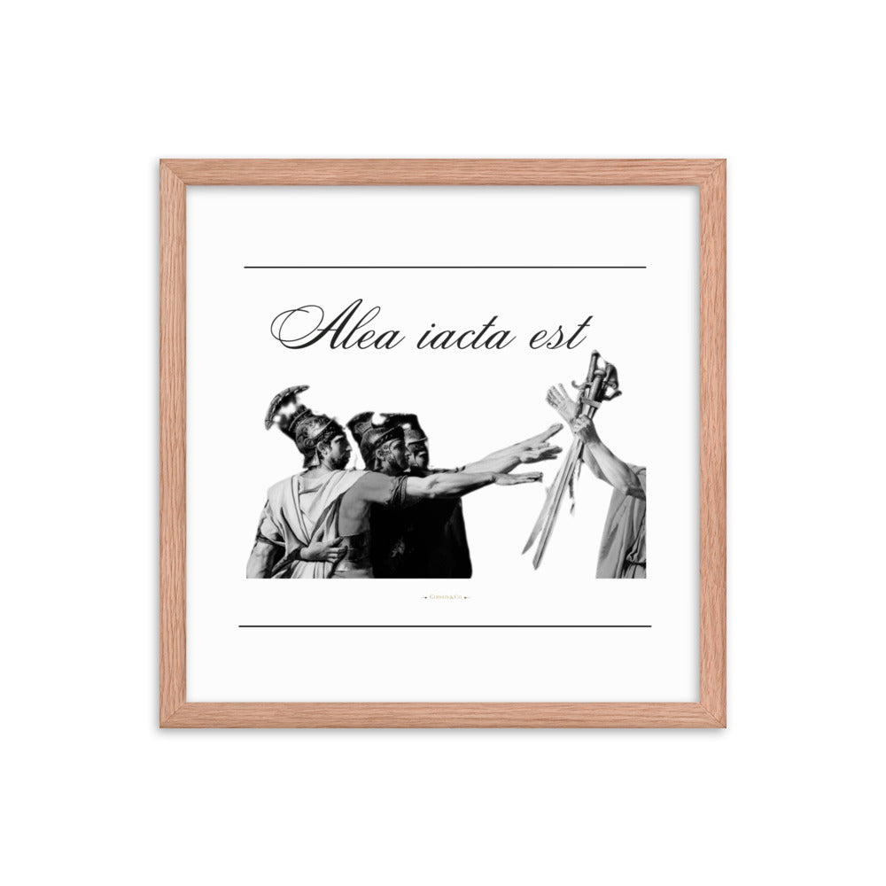 Alea iacata est Premium Framed Poster