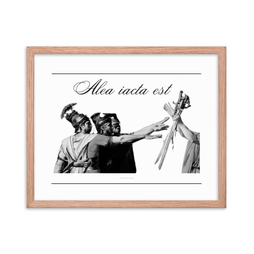 Alea iacata est Premium Framed Poster
