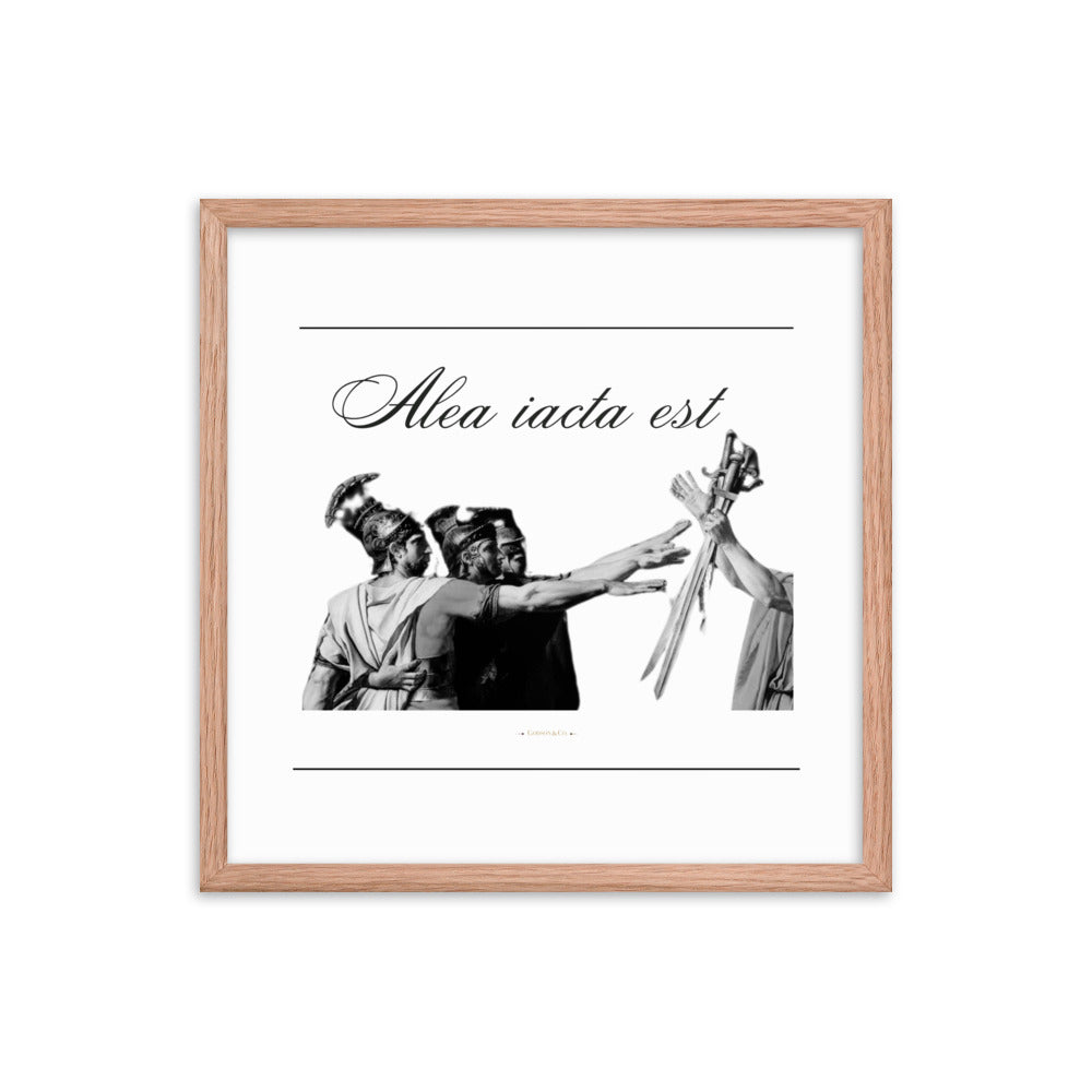 Alea iacata est Premium Framed Poster