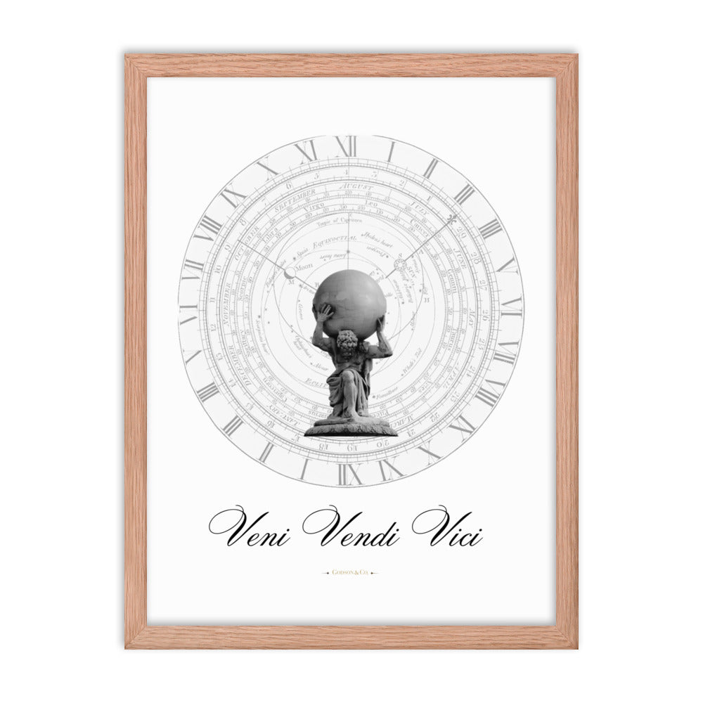 The World is Yours Premium Framed Poster
