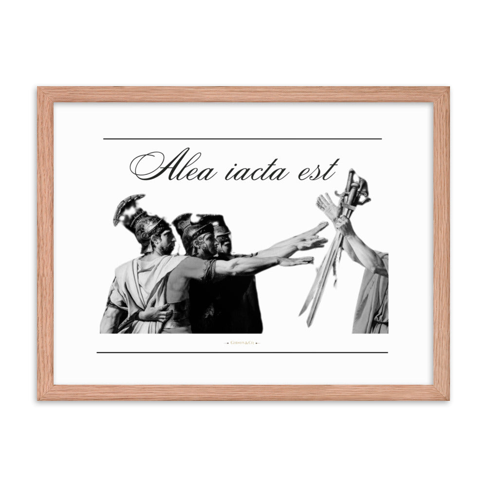 Alea iacata est Premium Framed Poster