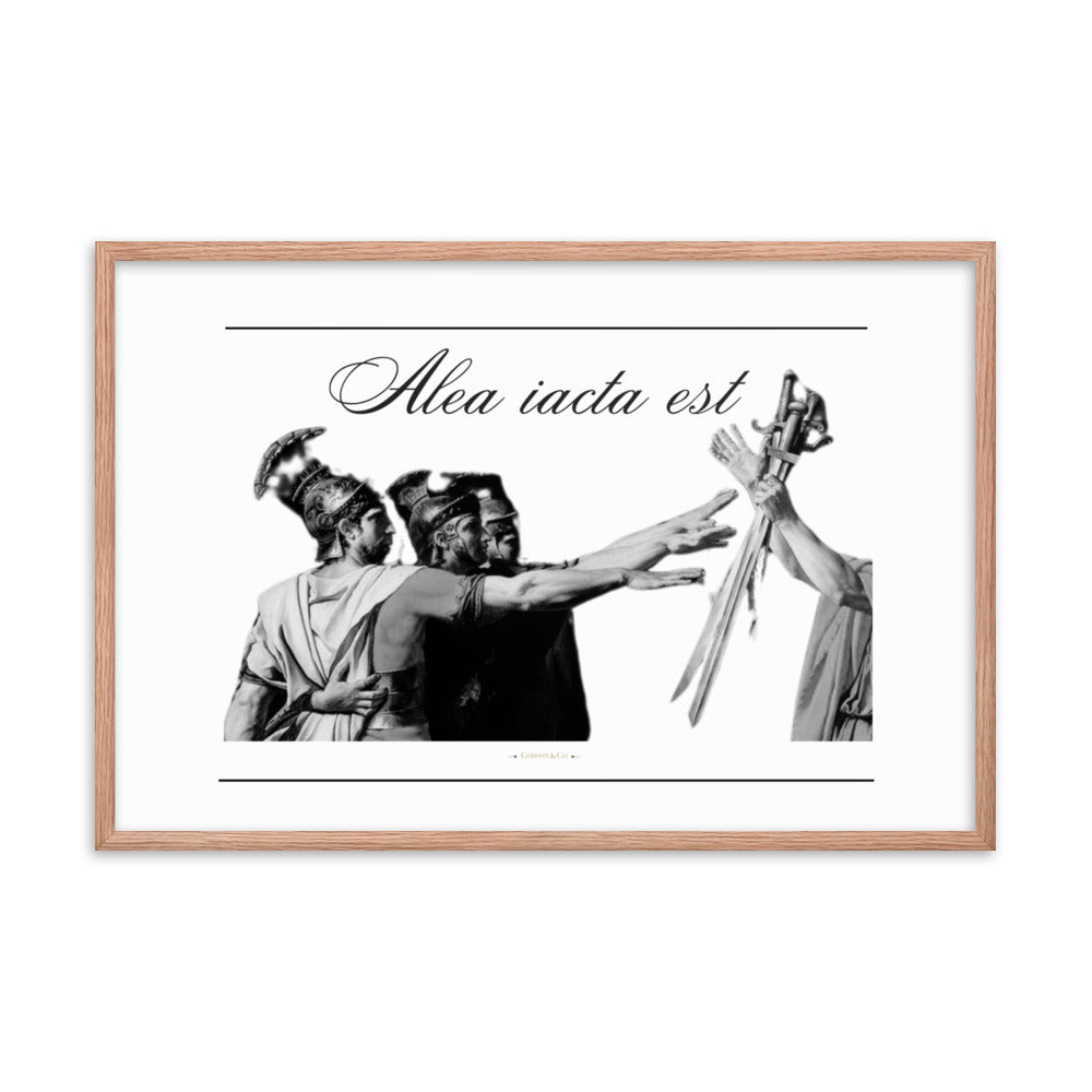 Alea iacata est Premium Framed Poster