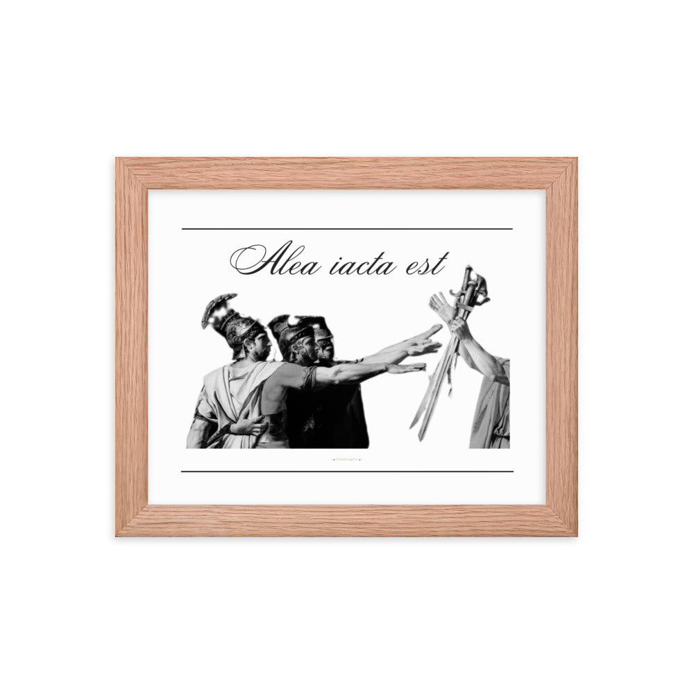 Alea iacata est Premium Framed Poster
