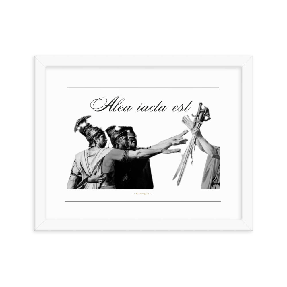 Alea iacata est Premium Framed Poster