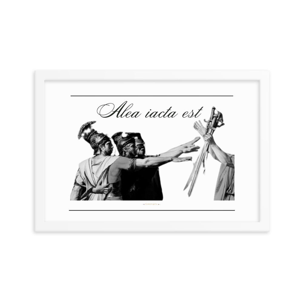 Alea iacata est Premium Framed Poster