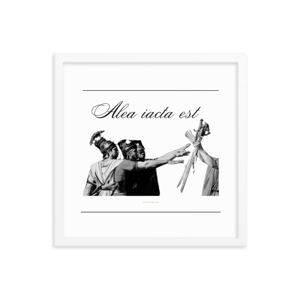 Alea iacata est Premium Framed Poster