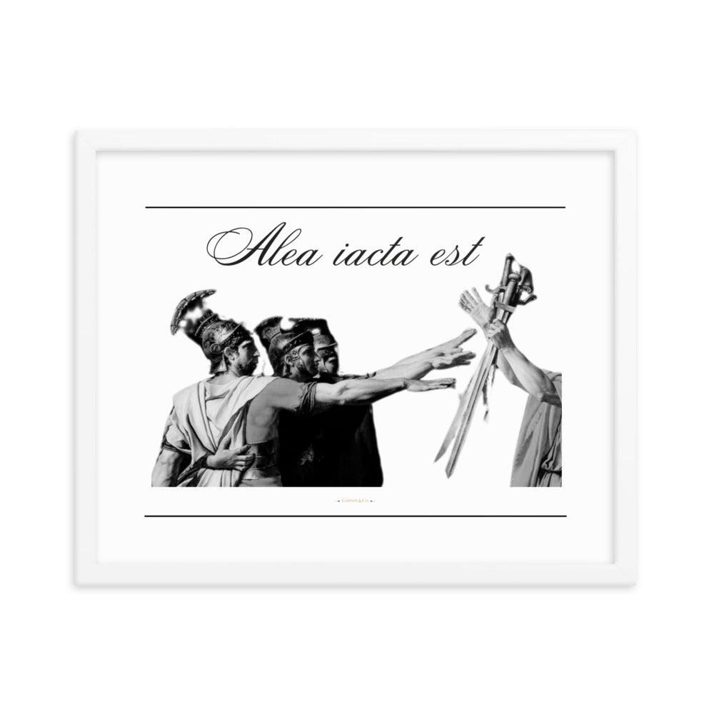 Alea iacata est Premium Framed Poster
