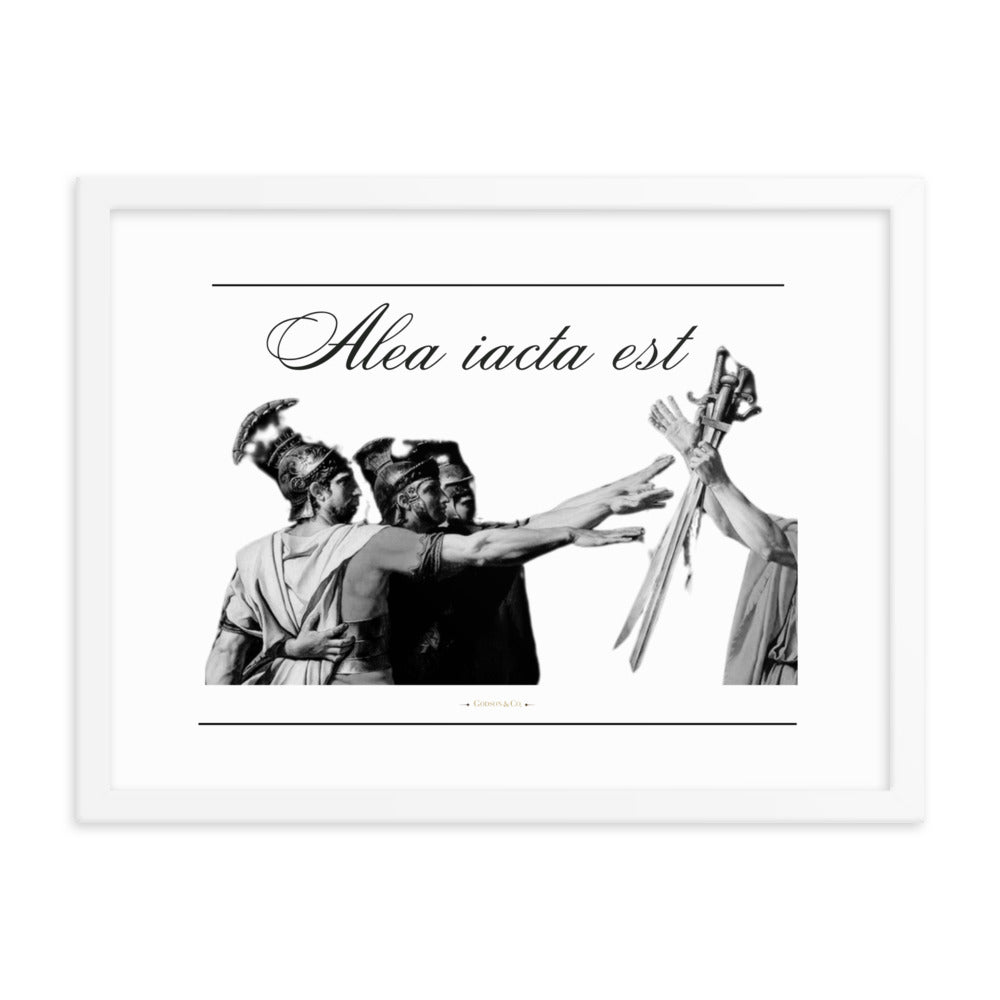 Alea iacata est Premium Framed Poster
