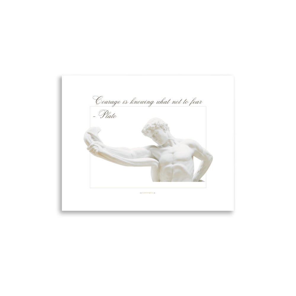 About Courage Premium Matte Poster