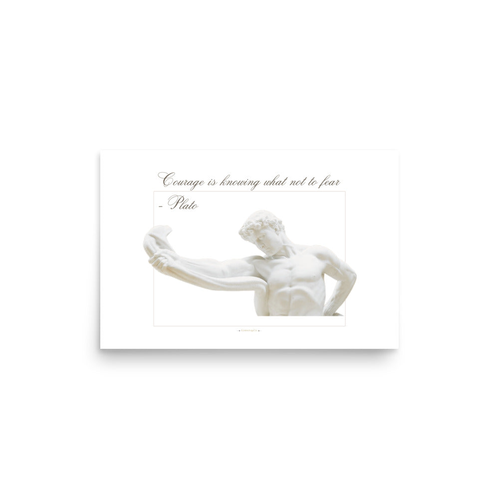 About Courage Premium Matte Poster