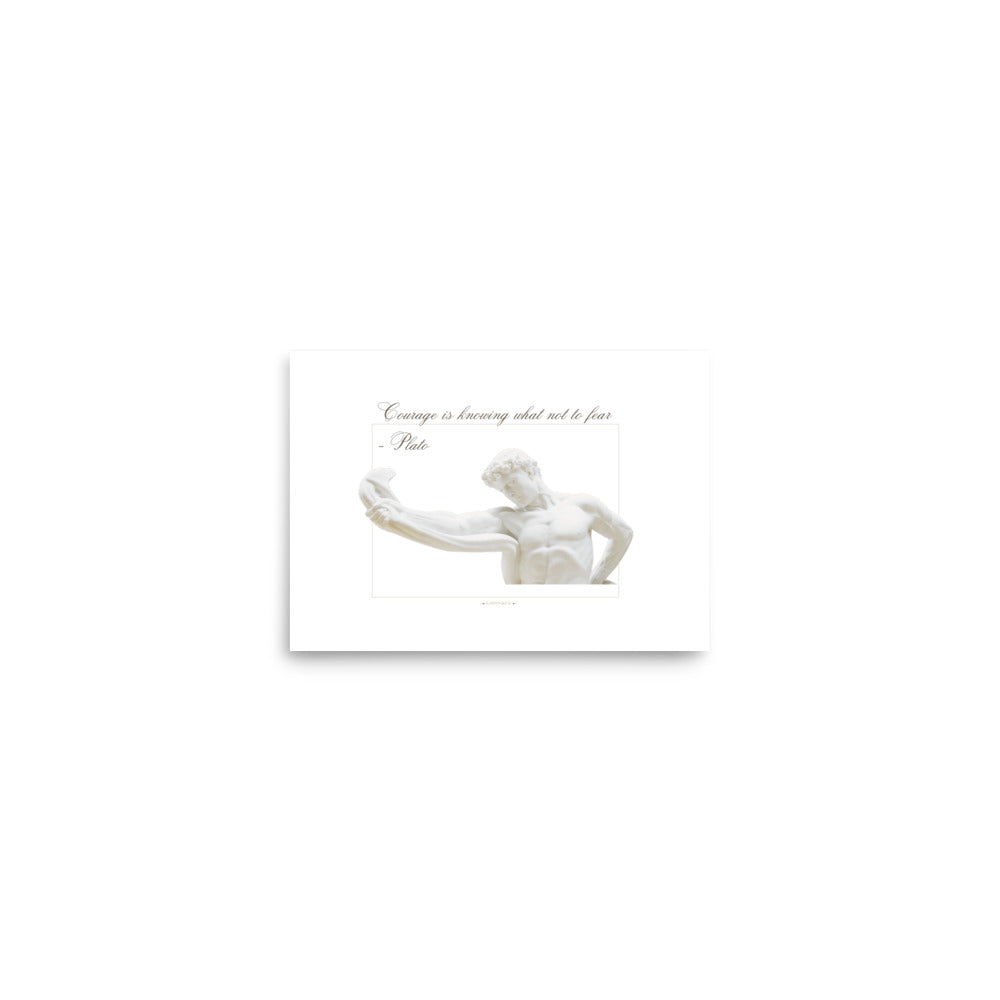 About Courage Premium Matte Poster