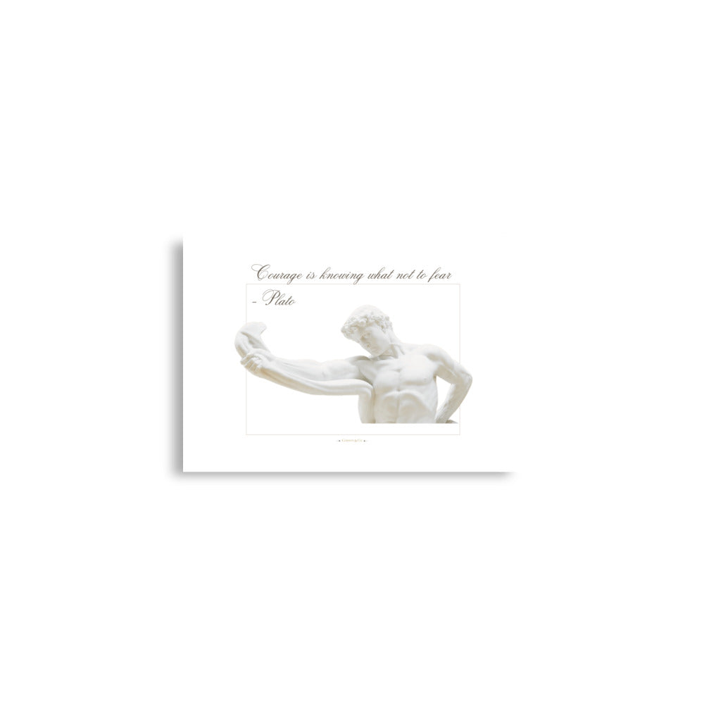 About Courage Premium Matte Poster