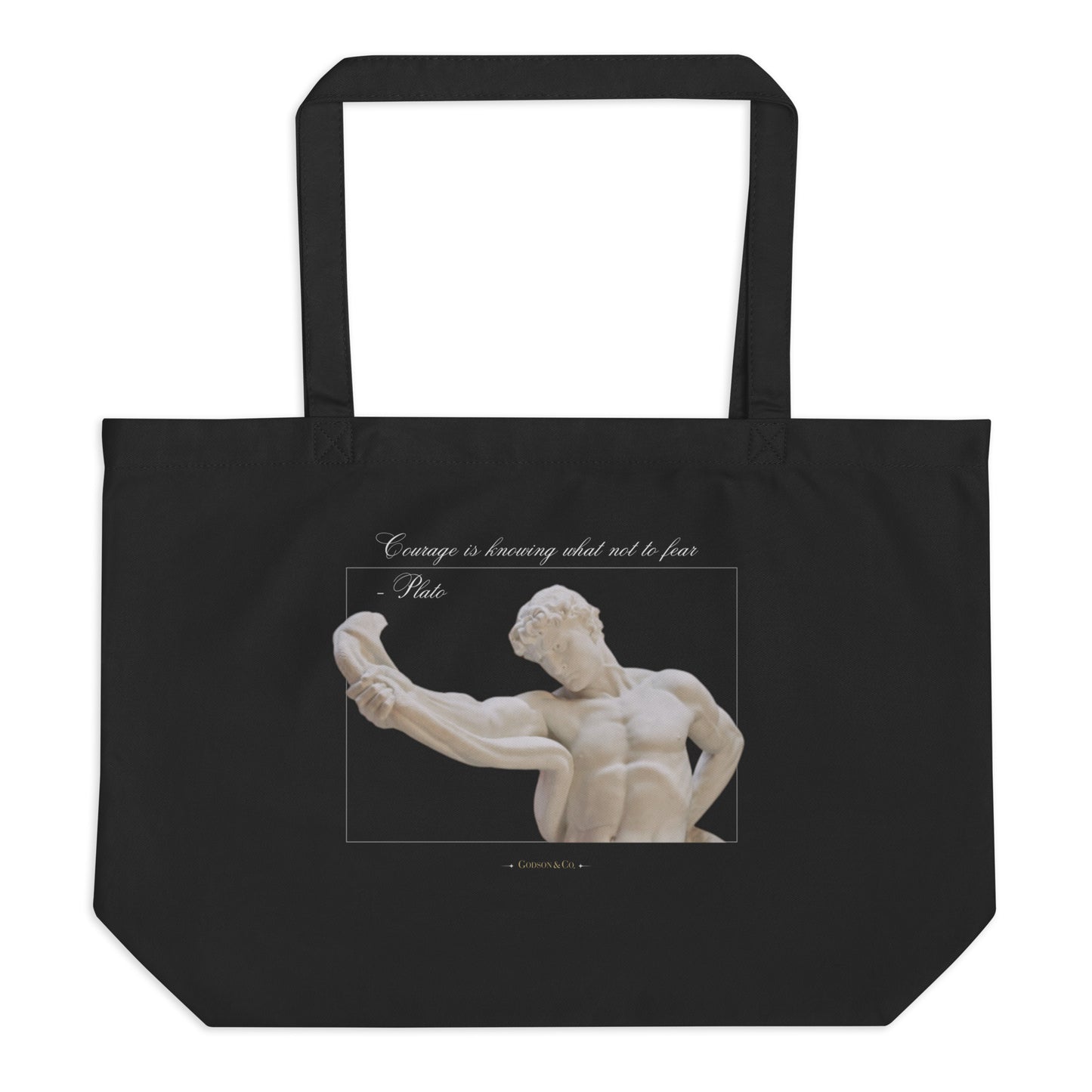 Courage Organic Tote Bag Large