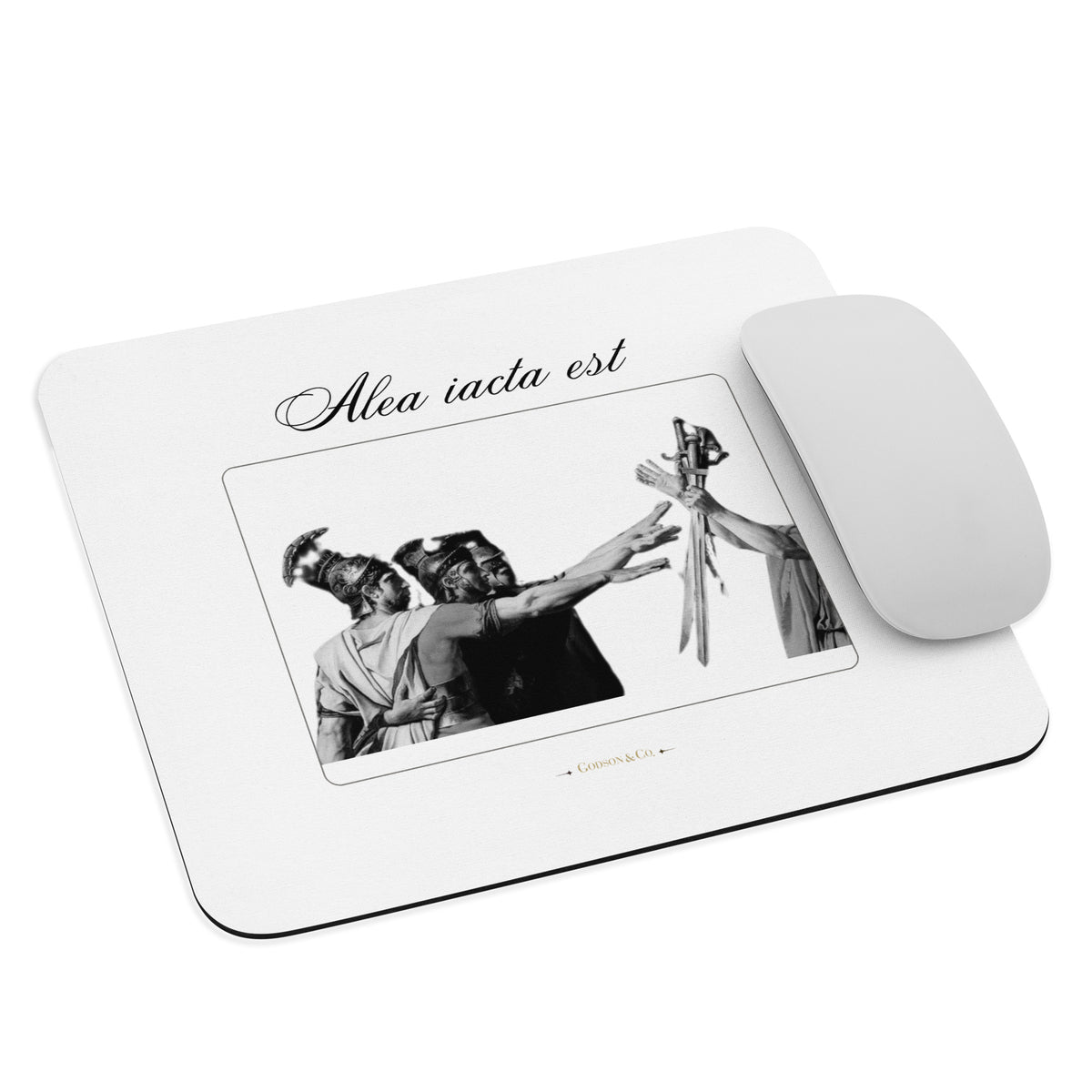 Alea iacata est Sleek Mouse Pad
