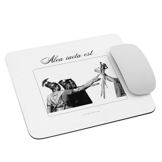 Alea iacata est Sleek Mouse Pad