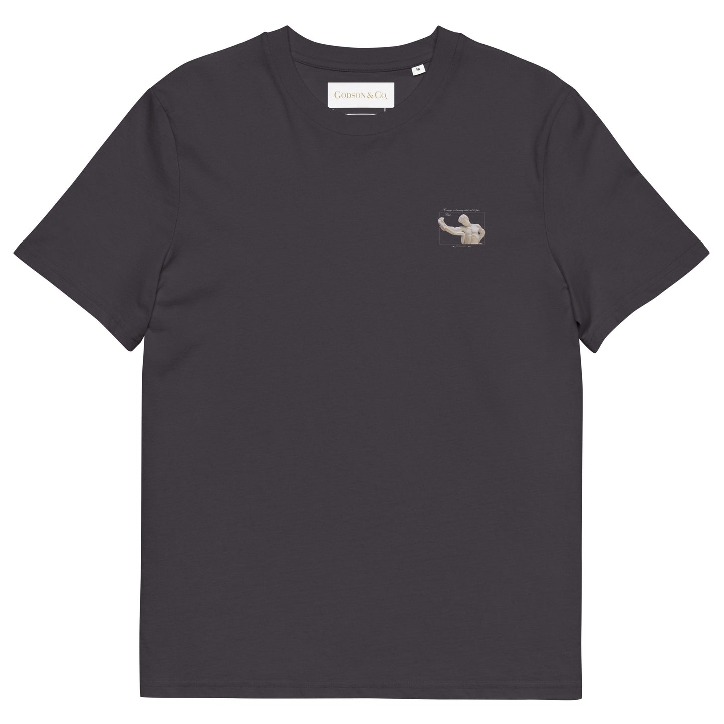 About Courage Organic Cotton Dark T-shirt