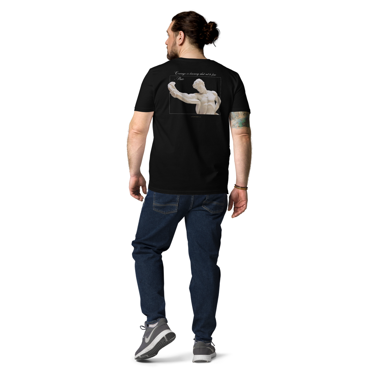 About Courage Organic Cotton Dark T-shirt