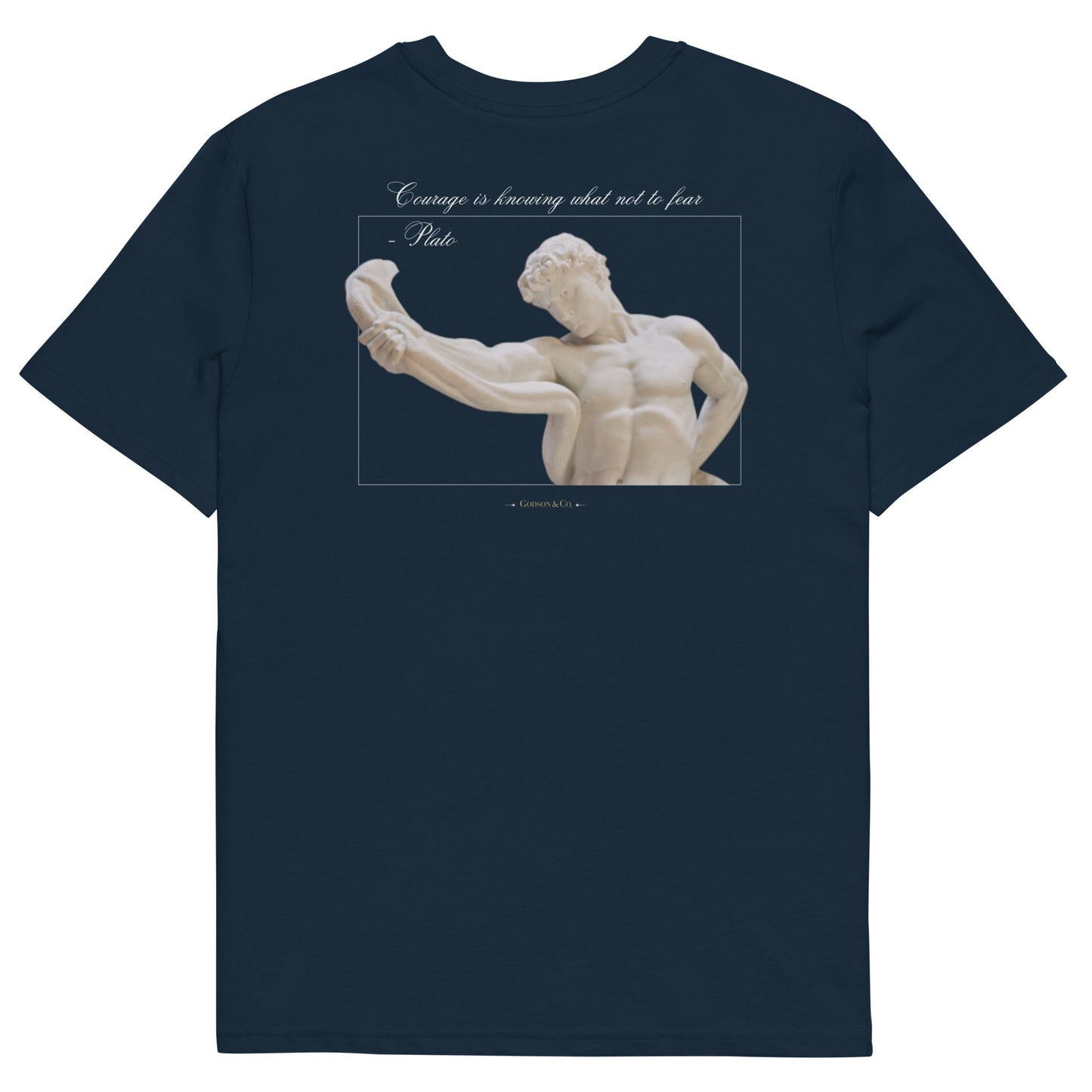 About Courage Organic Cotton Dark T-shirt