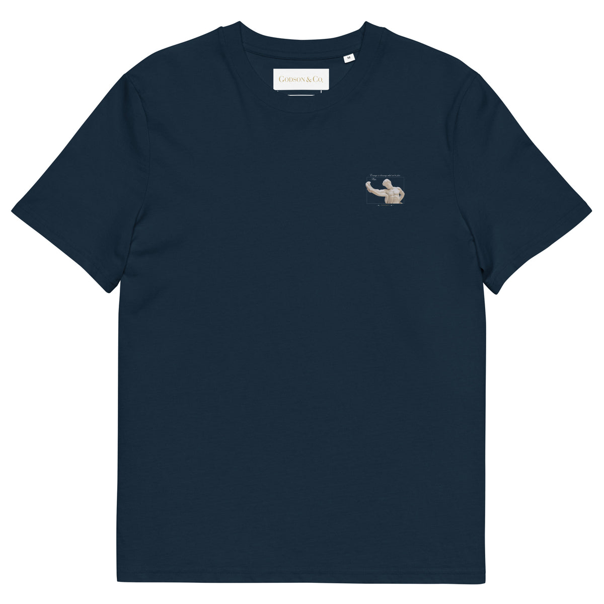About Courage Organic Cotton Dark T-shirt