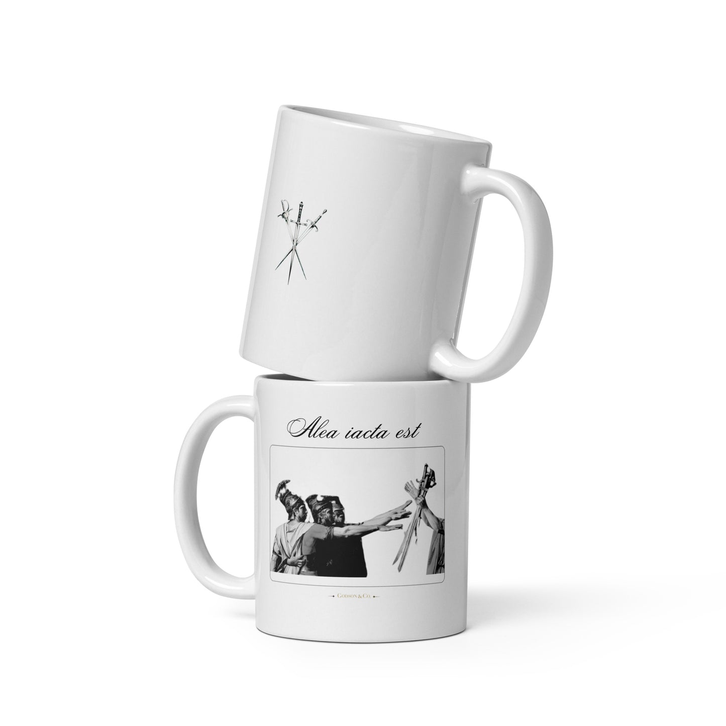 Alea iacata est Glossy Mug in White