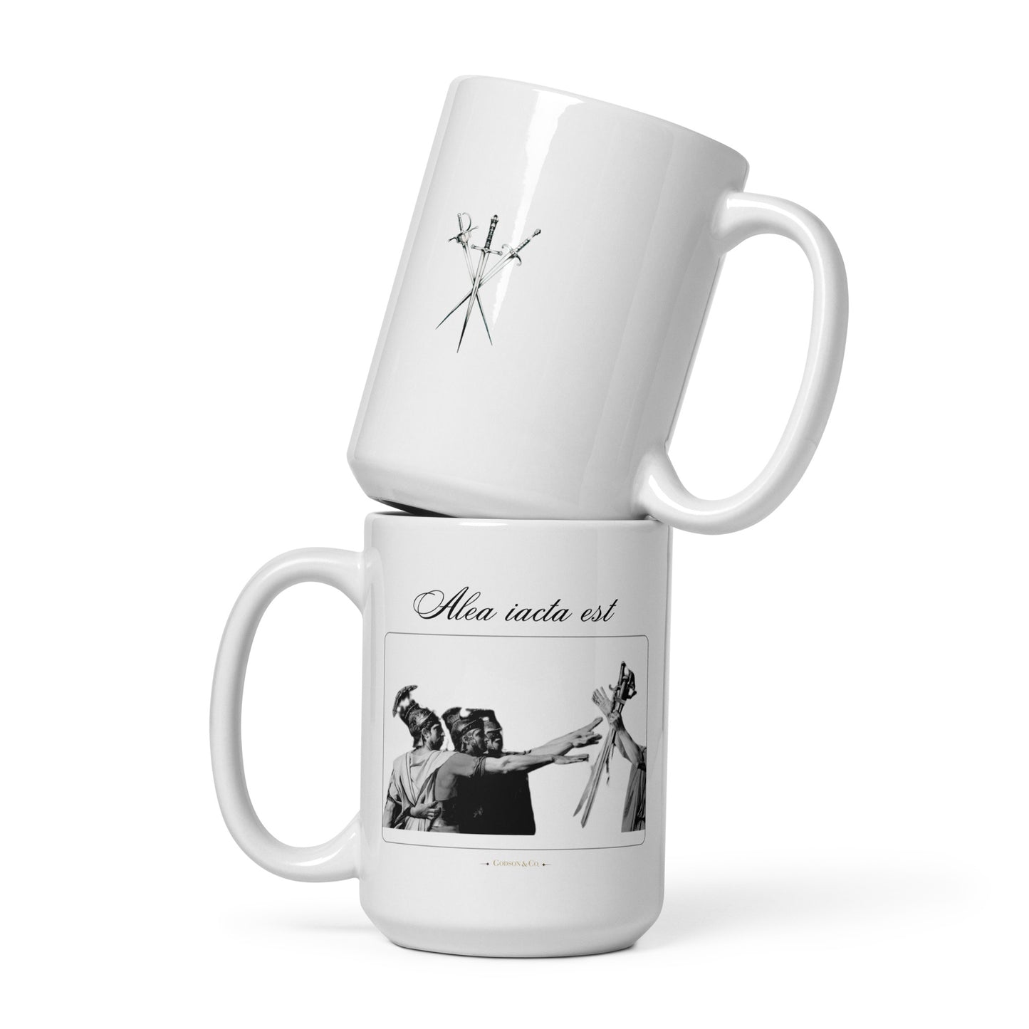 Alea iacata est Glossy Mug in White