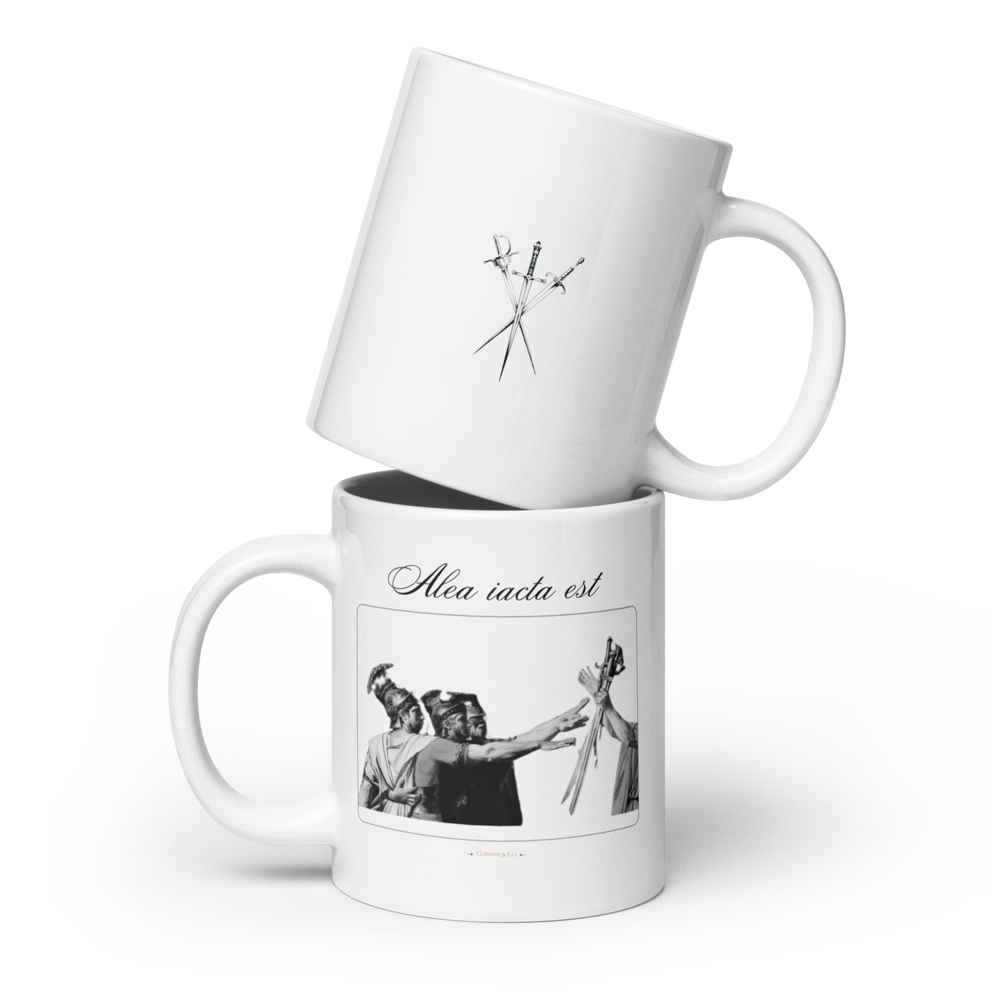 Alea iacata est Glossy Mug in White